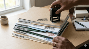 Organizing Documents with GRANTED Stamps